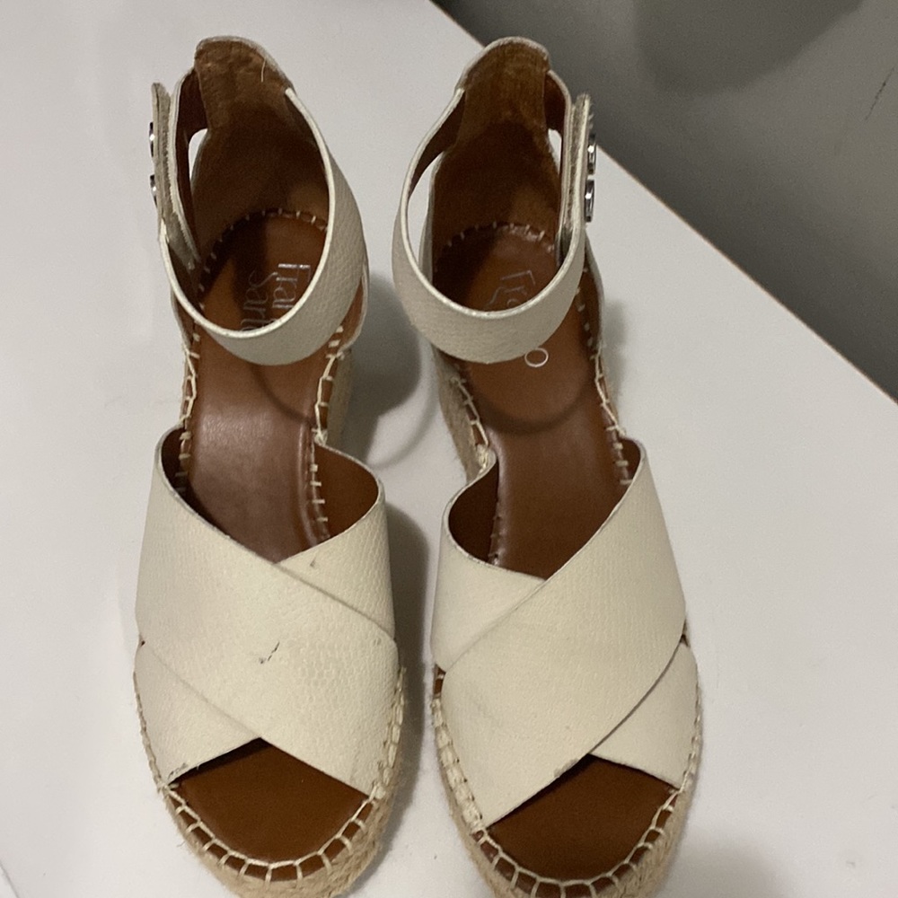 Like New! Franco Sarto Wedge Sandals - Picture 3 of 7